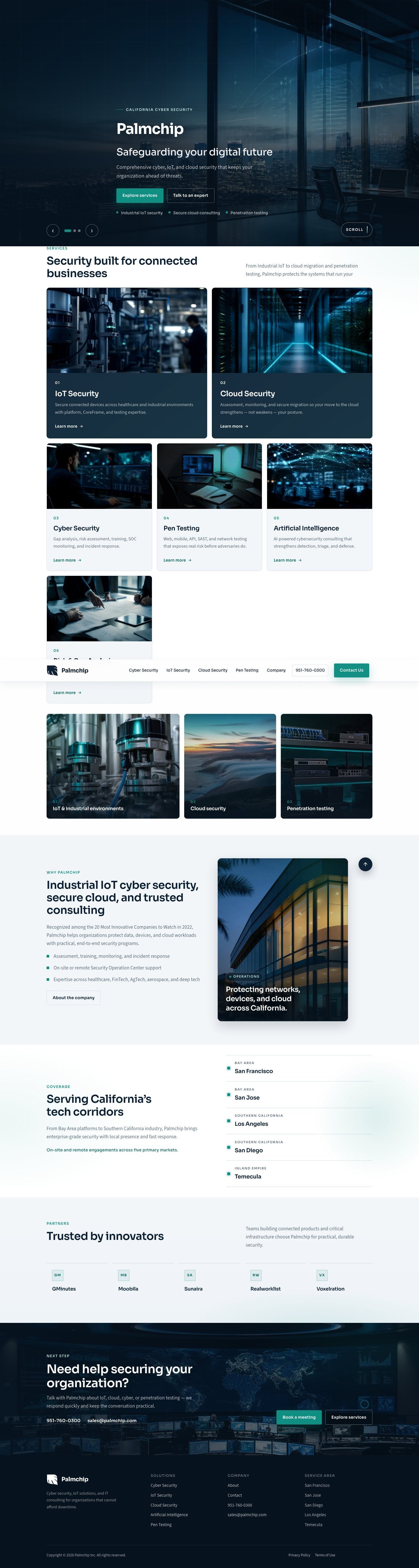 Palmchip — full page design